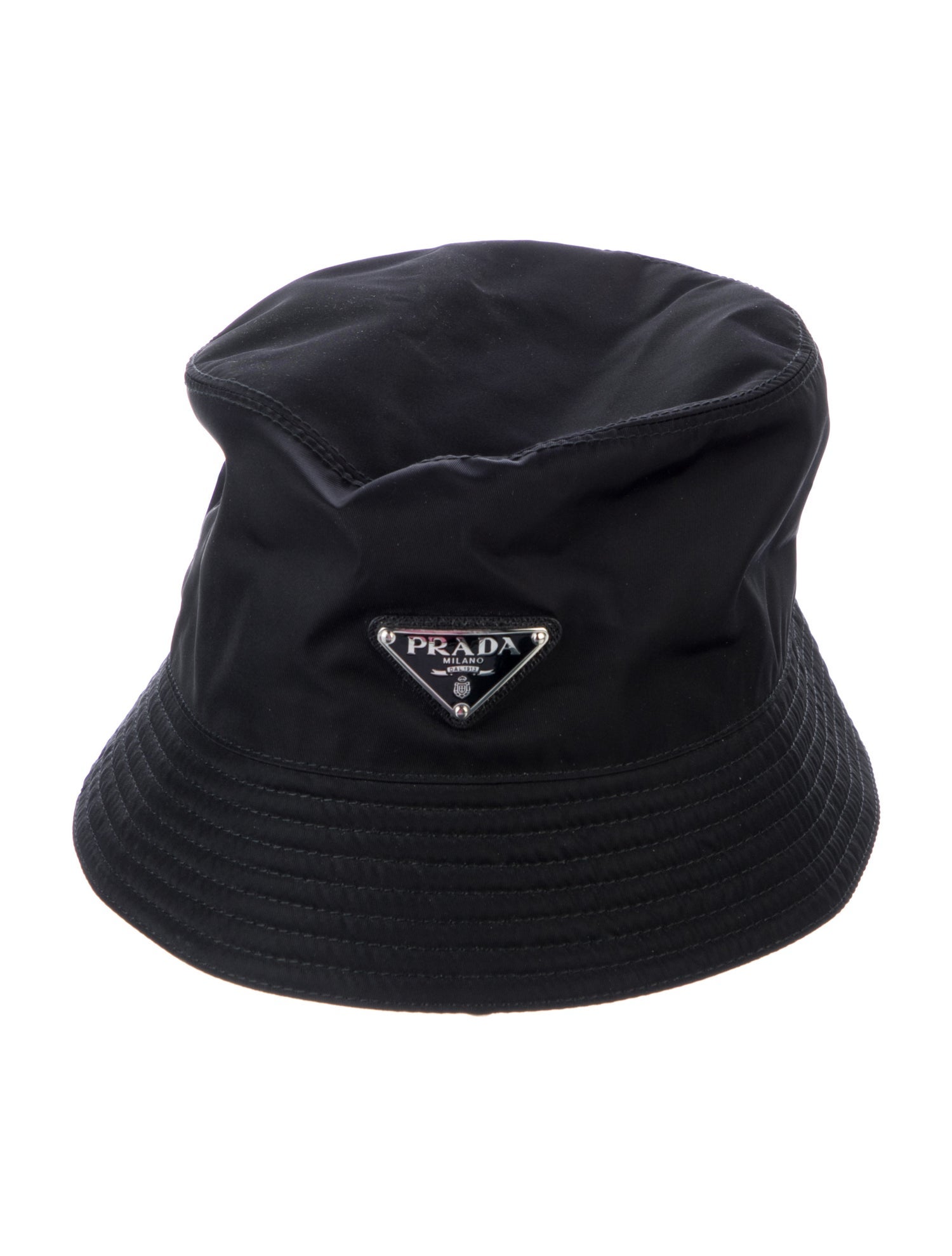 Prada black bucket hat